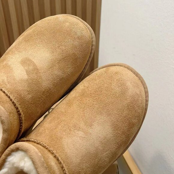 UGG Womens classic ultra mini platform boots Chestnut - Picture 6 of 8